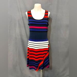 Calvin Klein Colorful Striped Midi Dress